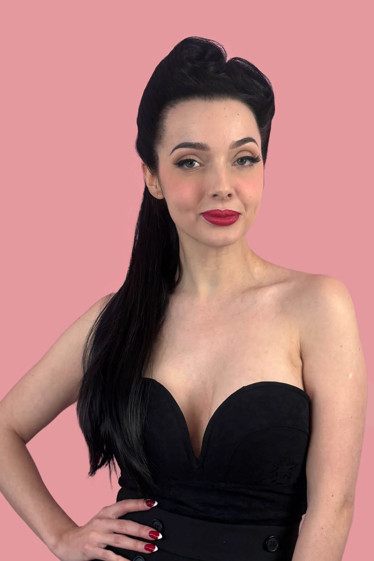Straight ponytail hairpiece, long extension: Tara - Image 2