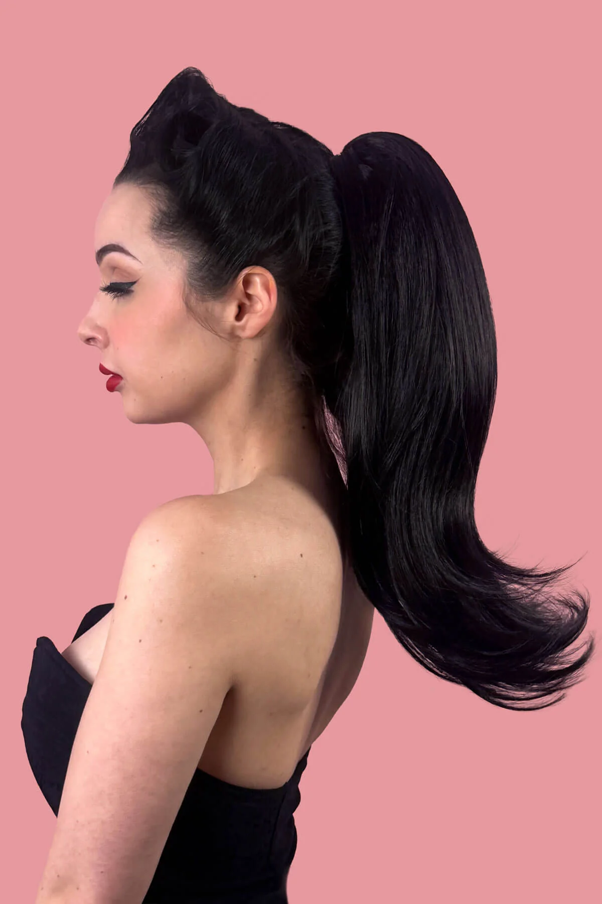 Long ponytail hairpiece, straight with flick: Clarisa - Image 2