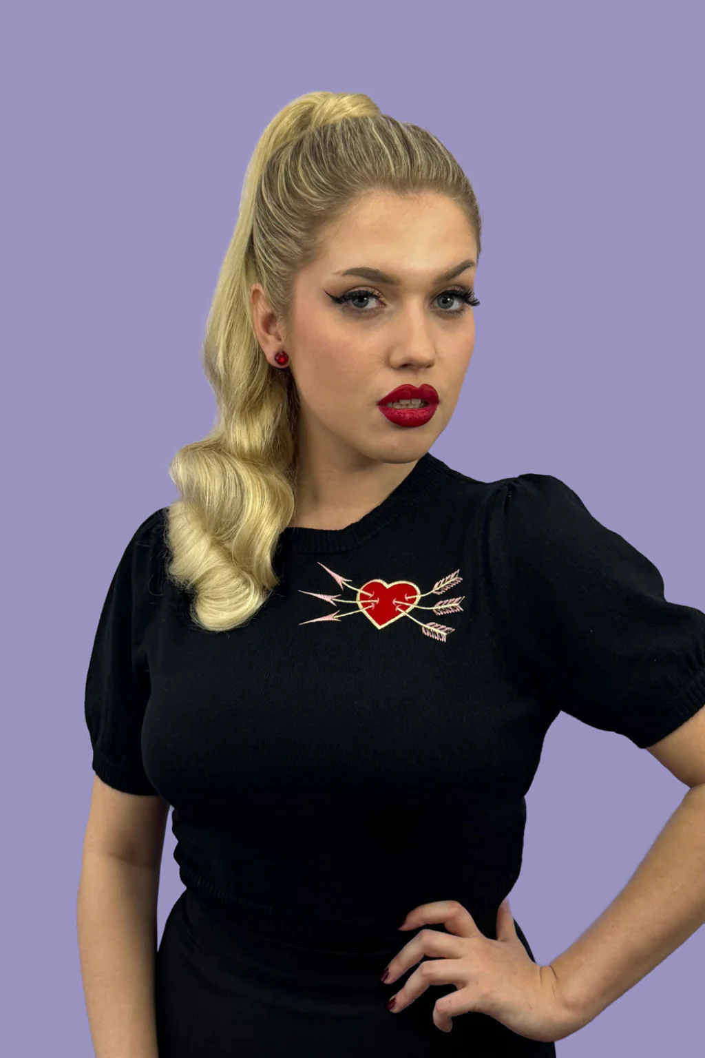 Retro style ponytail hairpiece, long with vintage waves: Arabella - Image 35