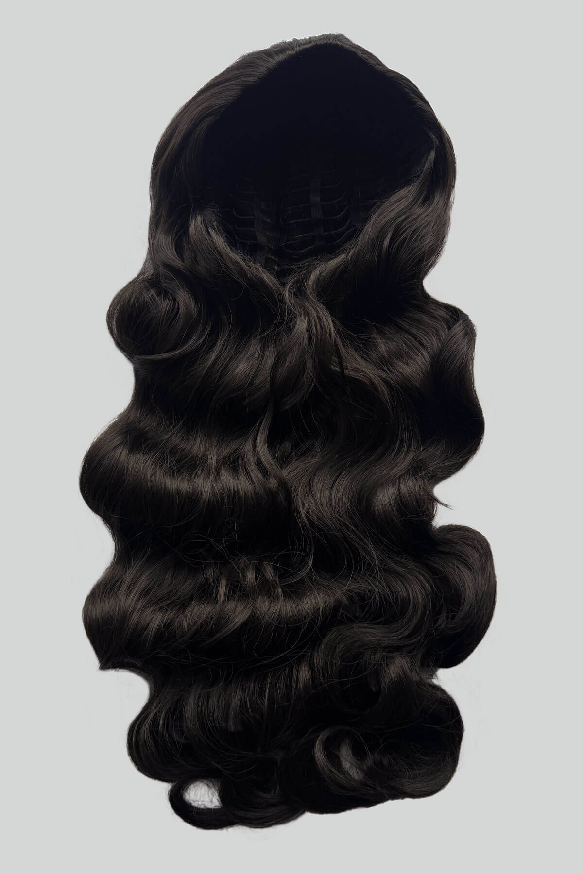 Ultra long half wig with hollywood waves: Mousumi - Image 12